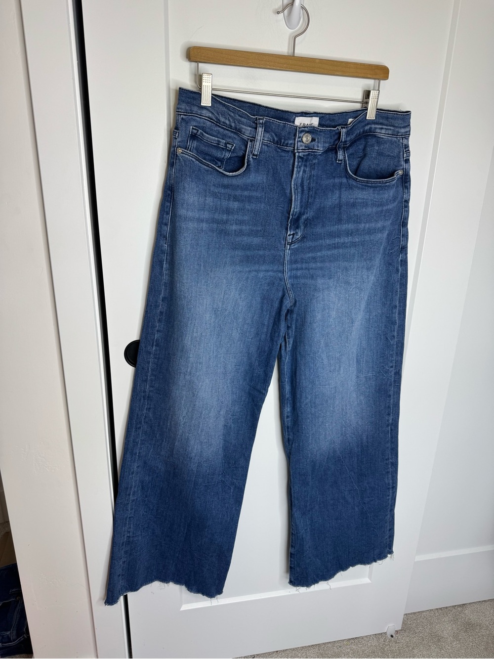 Frame Denim Women’s Light Blue Wide Leg Jeans - Picture 2 of 7